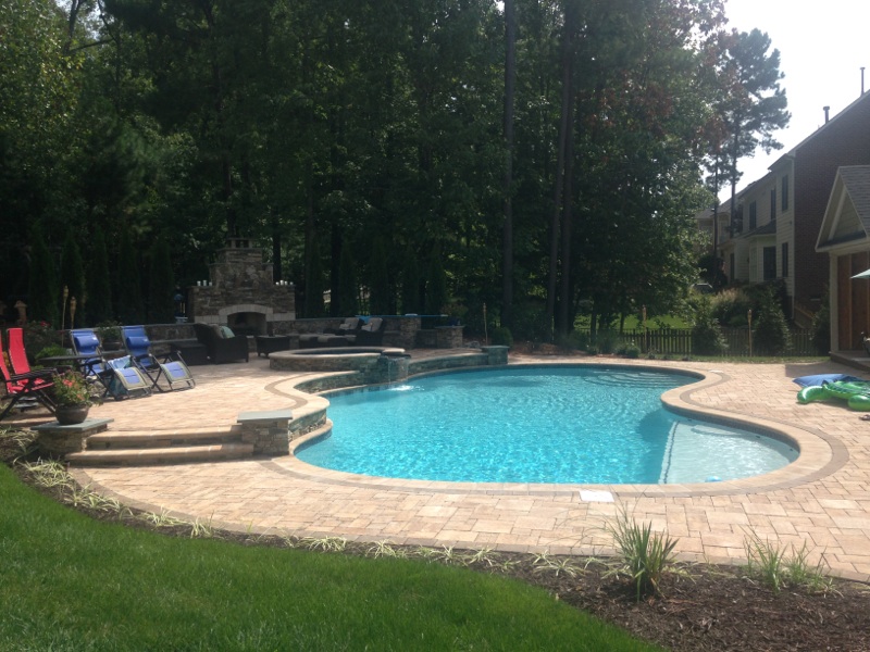 Freeform Fiberglass Pool